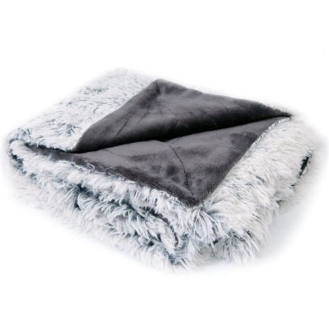 reversible faux fur throw.